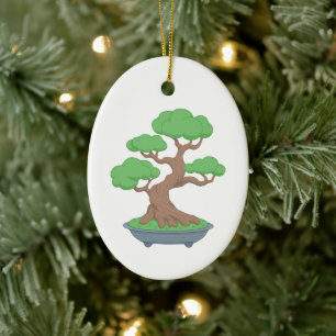 Twisted Japanese Bonsai Tree Ceramic Tree Decoration