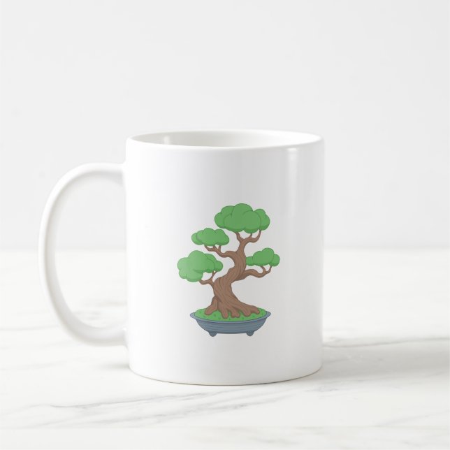 Twisted Japanese Bonsai Tree Coffee Mug (Left)