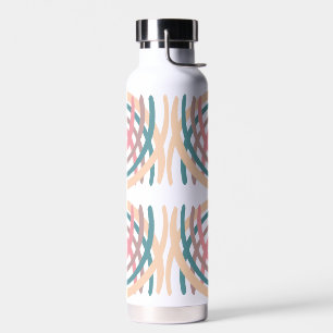 Twisted Pastel Colour Swirls Water Bottle