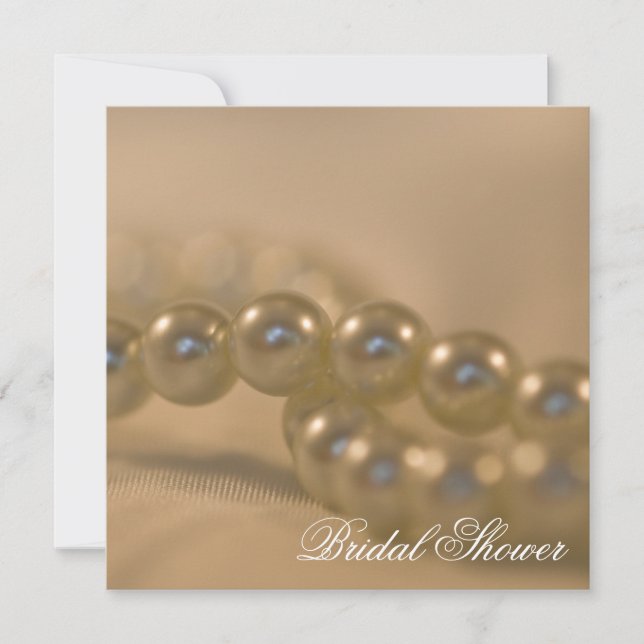 Twisted Pearls Bridal Shower Invitation (Front)