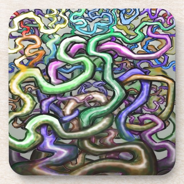 Twisted Rainbow Vines Coaster (Front)