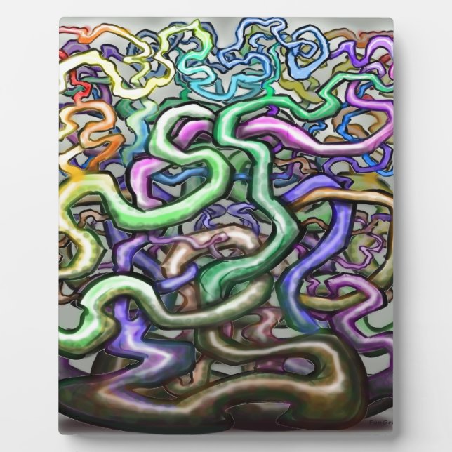 Twisted Rainbow Vines Plaque (Front)