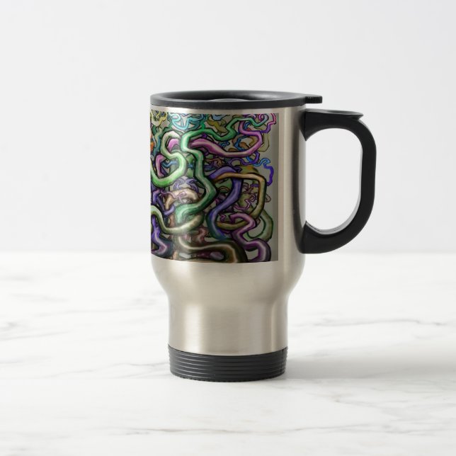 Twisted Rainbow Vines Travel Mug (Right)