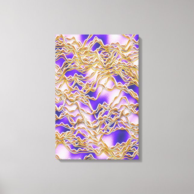 Twisted ropes pattern  canvas print (Front)
