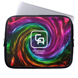 Twisted Smoke Multicolors  Electronics Bag