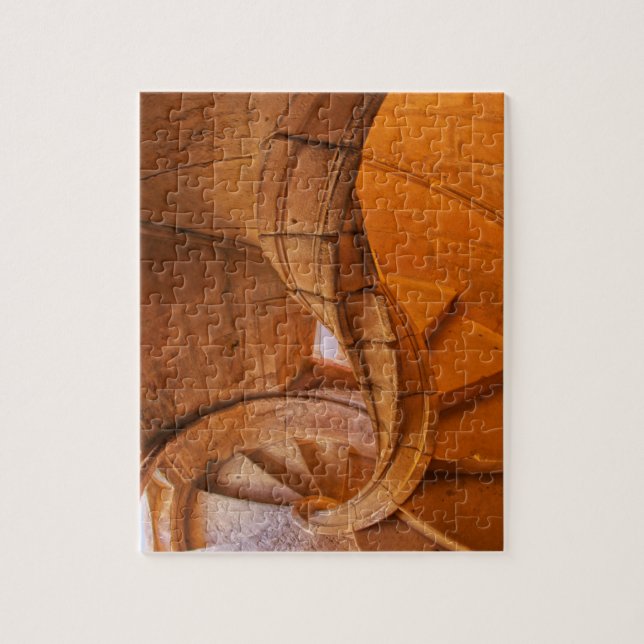 Twisted Spiral Staircase, Portugal Jigsaw Puzzle (Vertical)