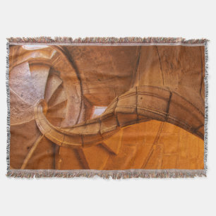 Twisted Spiral Staircase, Portugal Throw Blanket