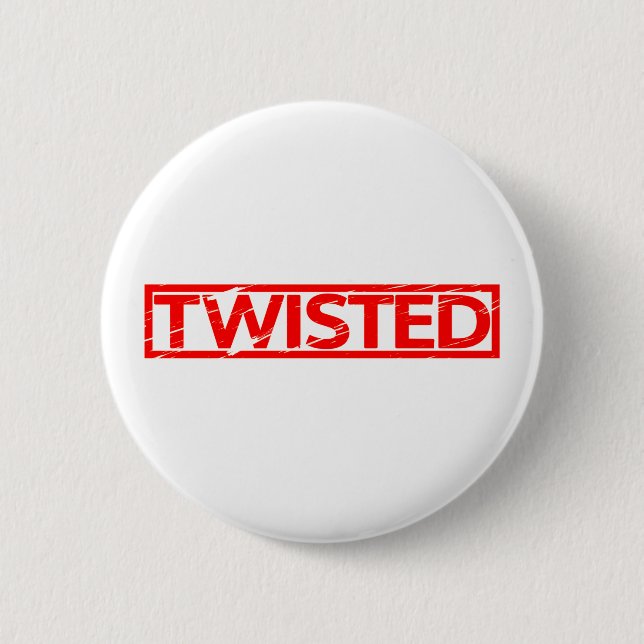 Twisted Stamp 6 Cm Round Badge (Front)