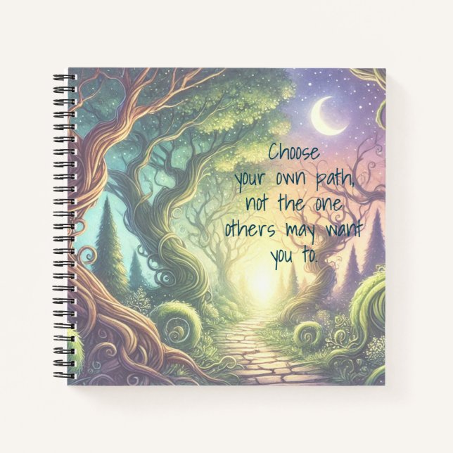 Twisted Tree Path & Quote Notebook (Front)
