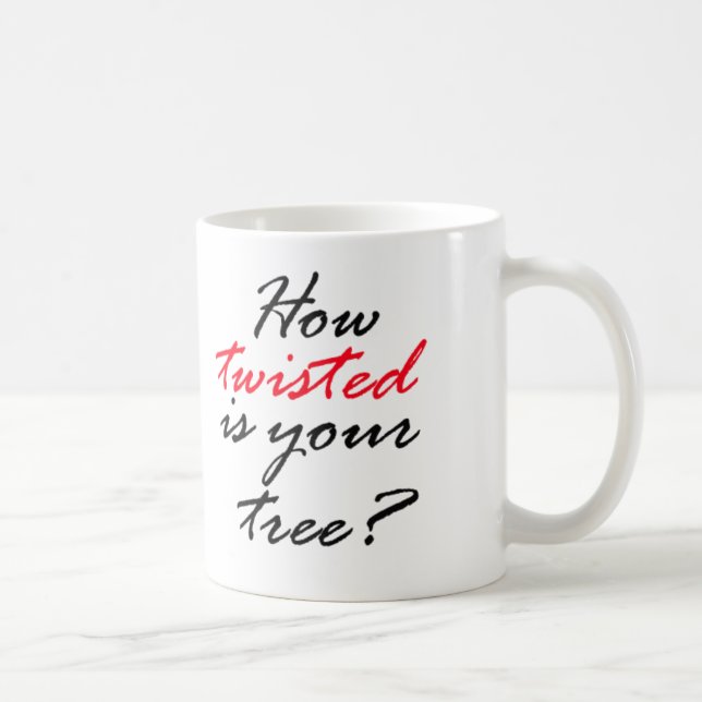 Twisted Twigs On Gnarled Branches Genealogy Mug (Right)