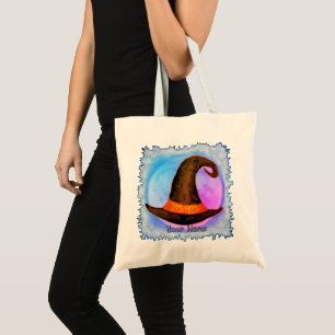 Twisted Witch Hat tote bags
