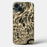 Twisted with a dark beige tone, mirror