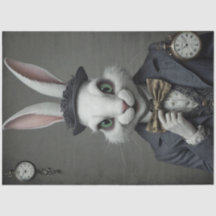 Twisted Wonderland – Creepy White Rabbit Decoupage