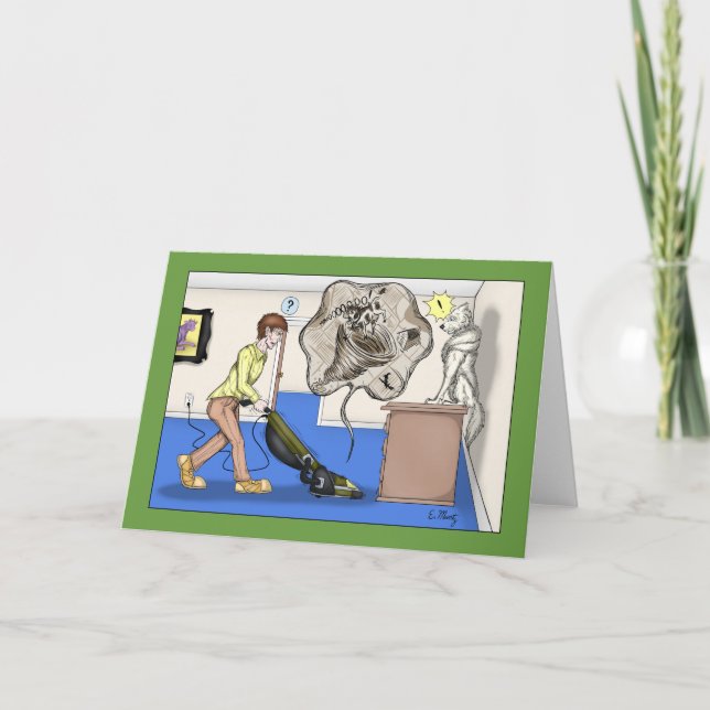 Twister Vacuum (blank inside) Card (Front)