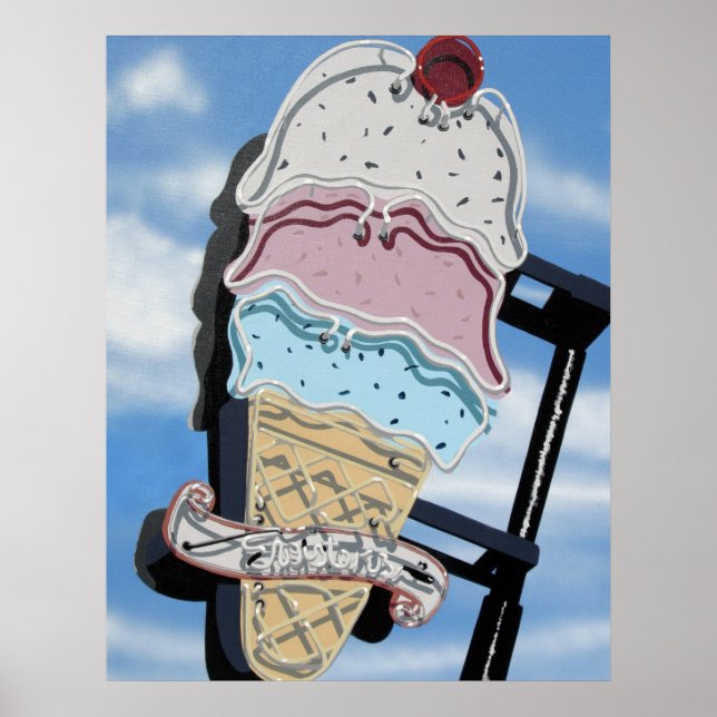 Twisters Ice Cream Store on Route 66 Poster (Front)