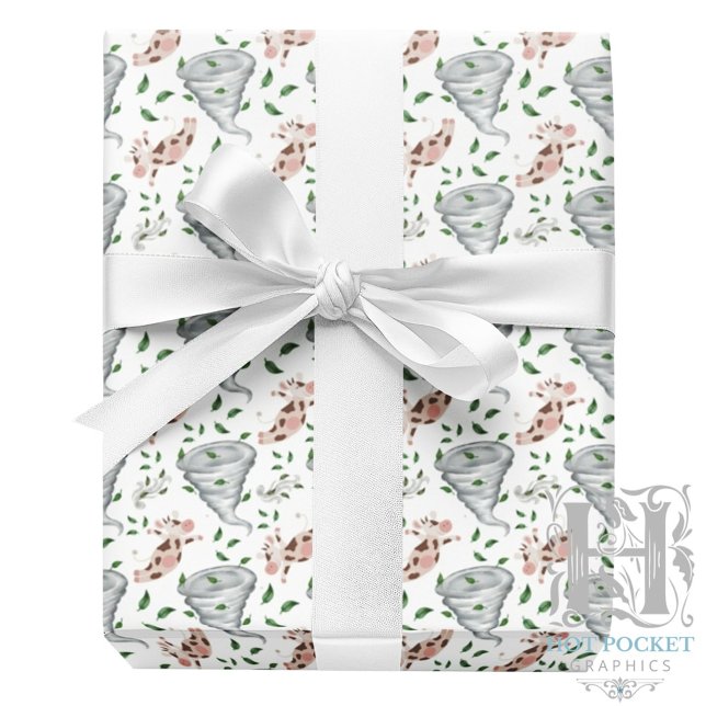 Twisters Tornado Gift Wrapping Paper - White (Creator Uploaded)