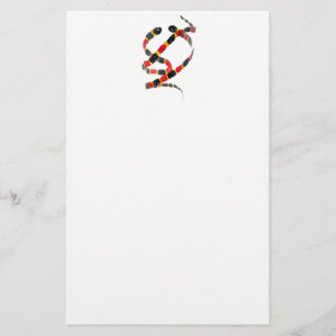Twisting Snake Art Stationery