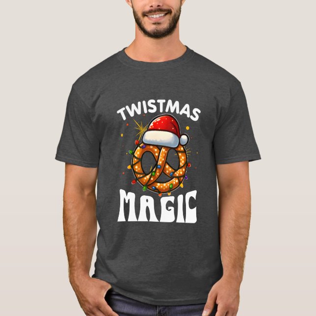 Twistmas magic Christmas special pretzel friend T-Shirt (Front)