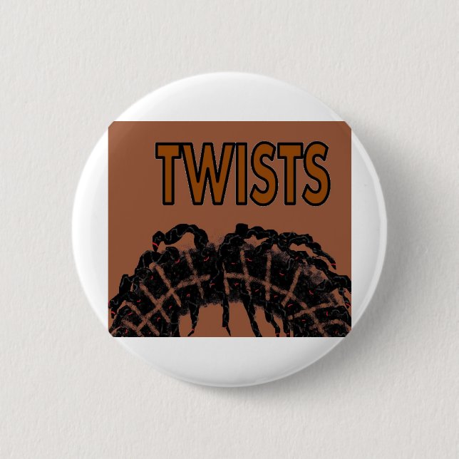 twists 6 cm round badge (Front)