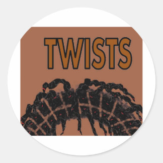 twists classic round sticker