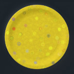Twisty Polka Dot Spirals Yellow Paper Party Plates<br><div class="desc">Paper Plates in our Twisty Polka Dot Spirals design in yellow. Part of a versatile, decorative collection with yellow, green, orange as the primary color schemes - a collection featuring coordinated patterns and designs created to work together. The focus is on clean, balanced visuals that are easy to mix and...</div>