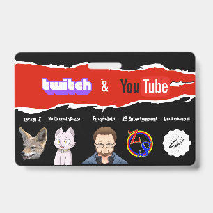 Twitch and youtube creator badge(Jackal_Z) Badge ID Badge