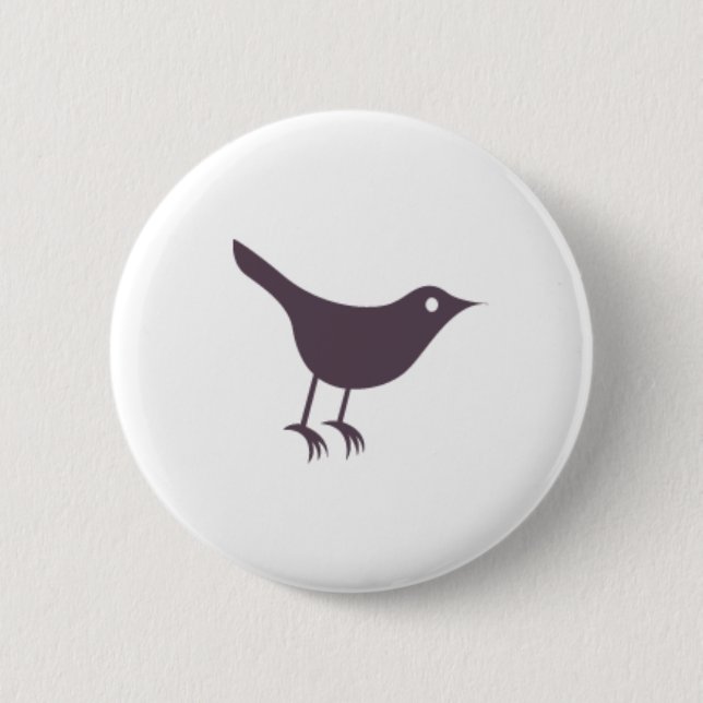 Twitter 6 Cm Round Badge (Front)