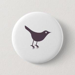 Twitter 6 Cm Round Badge