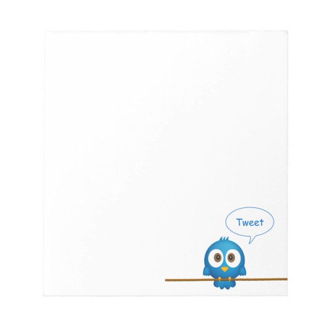 Twitter bird notepad (Front)