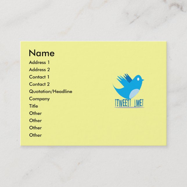 Twitter Business Card (Front)