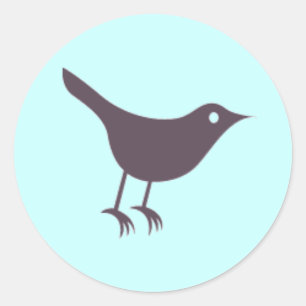 Twitter Classic Round Sticker