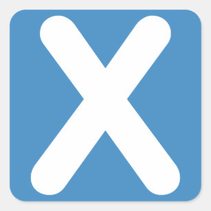 Twitter emoji - Letter X Square Sticker