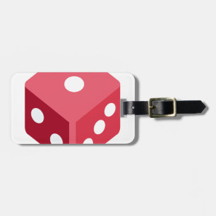 Twitter emoji - Red Dice Luggage Tag