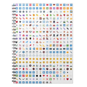 Twitter Emoji (Twemoji) Spiral Notebook