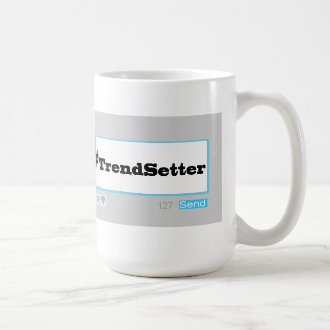 Twitter Hashtag # TrendSetter Coffee Mug (Right)