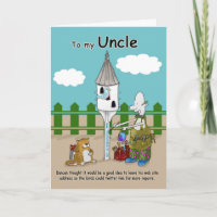 twitter me funny Uncle Birthday card
