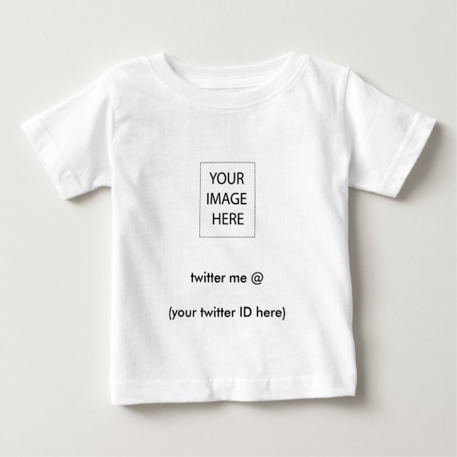 twitter me @ (your twitter ID here) The MUSEUM Baby T-Shirt (Front)