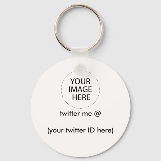 twitter me @ (your twitter ID here) The MUSEUM Key Ring (Front)