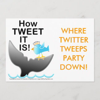 Twitter Party Invitations - How TWEET It Is!