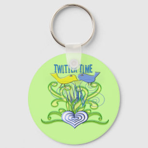 TwitterTime Key Ring