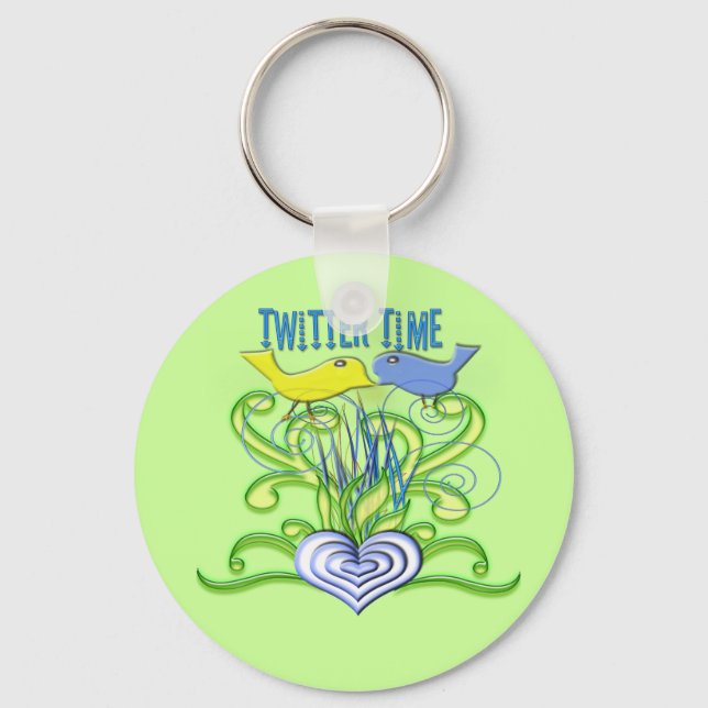 TwitterTime Key Ring (Front)