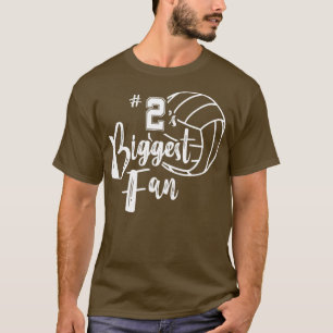 Two 2s Biggest Fan  Volleyball Mum Volleyball Dad  T-Shirt
