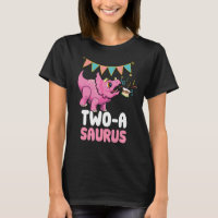 Two A Saurus Dinosaur  Cute Kiddo Triceratops 1