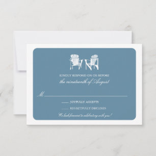 Two Adirondack Chairs RSVP Card
