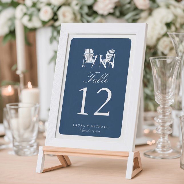 Two Adirondack Chairs | Table Number (Creator Uploaded)