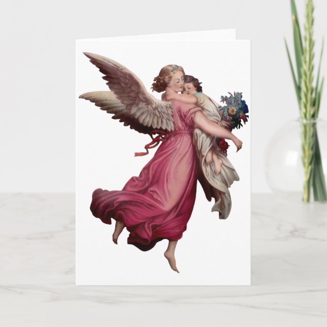 Two Angels in Flight Card (Front)