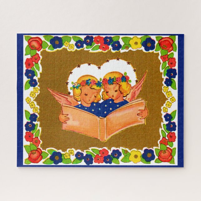 two angels singing jigsaw puzzle (Horizontal)