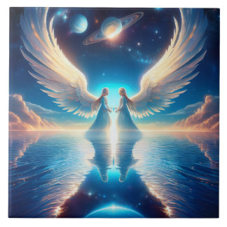 Two Angels Tile