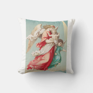 Two angels wear a small child cushion