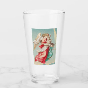 Two angels wear a small child glass